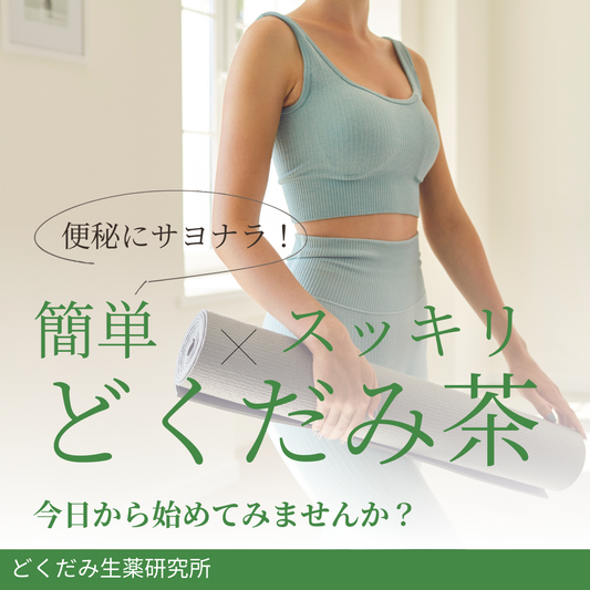 便秘に悩む方必見!腸内環境を整える「どくだみ茶」の効果と飲み方