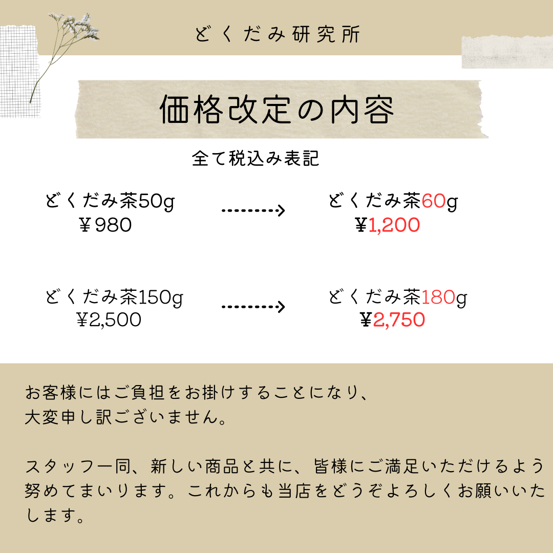 徳島県産どくだみ茶「どくだみだけ10」